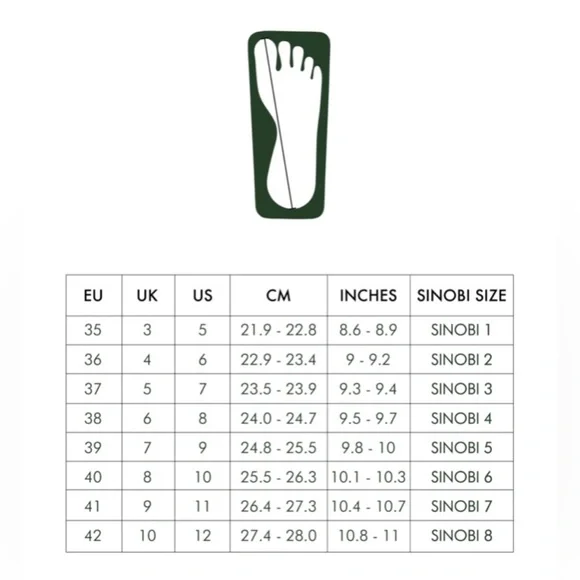 Sinobi Geta Double Leather Sandals Size Sinobi 4 (US 8) - Picture 8 of 9